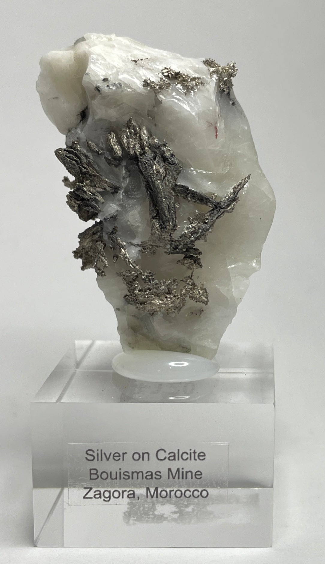 SILVER ON CALCITE, Morocco ISI010