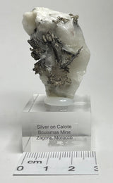 SILVER ON CALCITE, Morocco ISI010