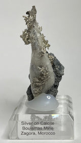 SILVER ON CALCITE, Morocco ISI011