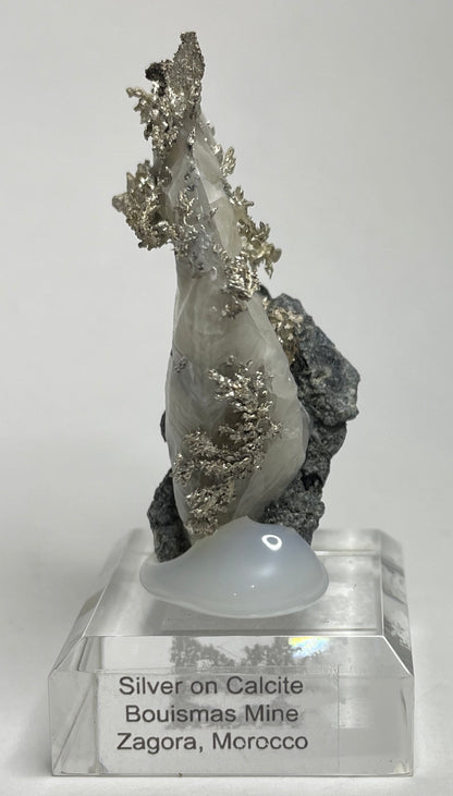 SILVER ON CALCITE, Morocco ISI011