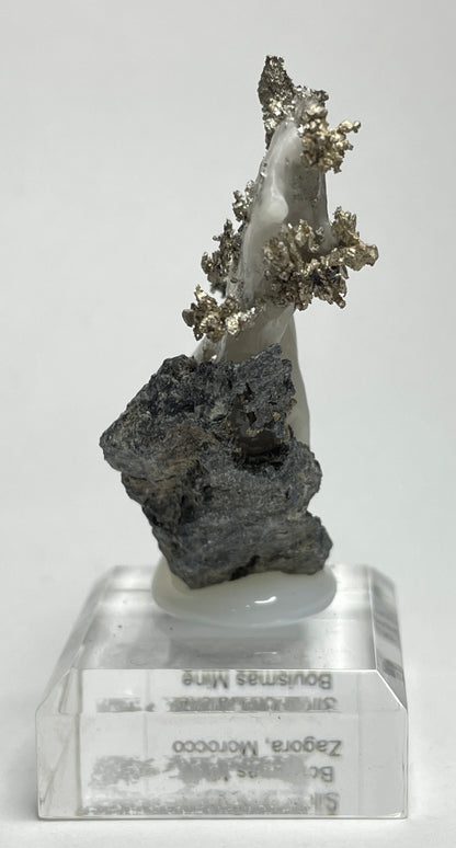 SILVER ON CALCITE, Morocco ISI011