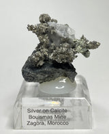 SILVER ON CALCITE, Morocco ISI012
