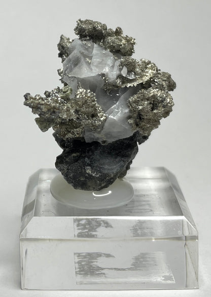 SILVER ON CALCITE, Morocco ISI012