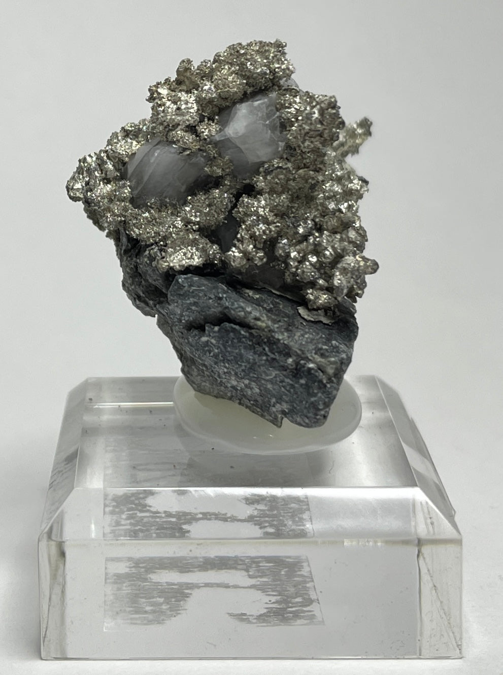 SILVER ON CALCITE, Morocco ISI012
