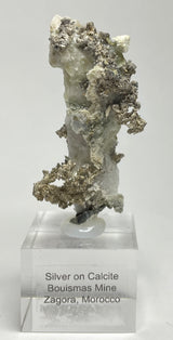 SILVER ON CALCITE, Morocco ISI013