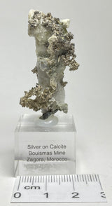 SILVER ON CALCITE, Morocco ISI013