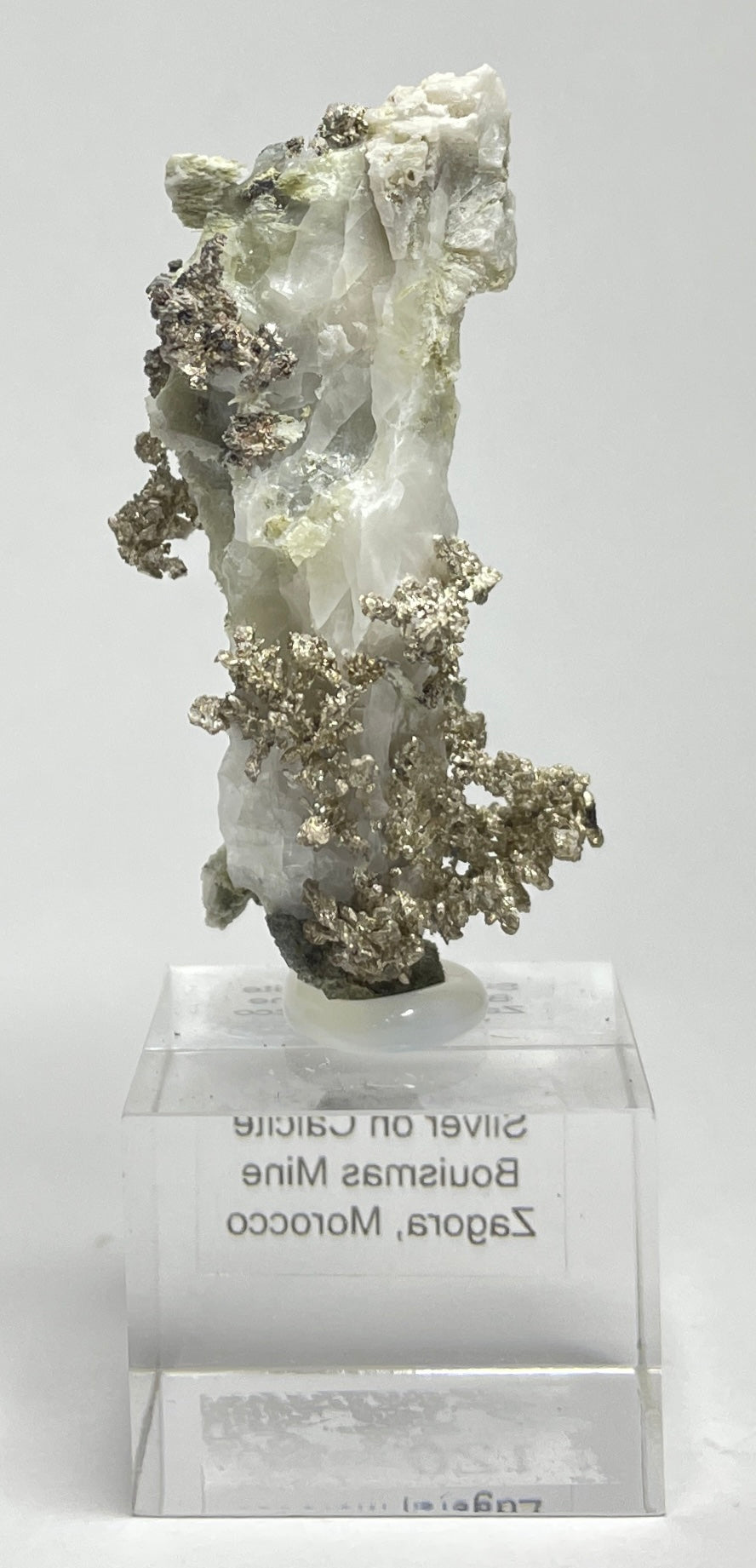 SILVER ON CALCITE, Morocco ISI013
