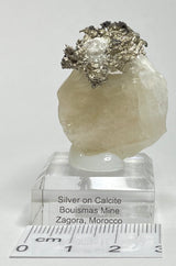 SILVER ON CALCITE, Morocco ISI014