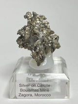 SILVER ON CALCITE, Morocco ISI015