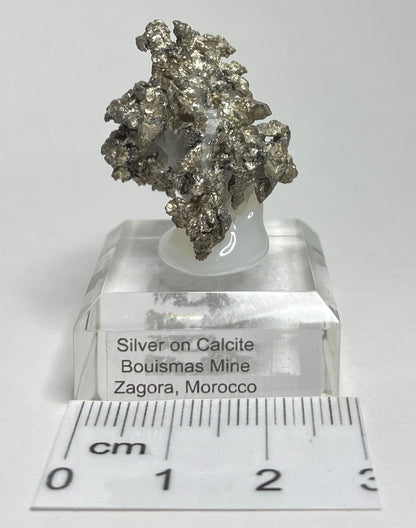 SILVER ON CALCITE, Morocco ISI015