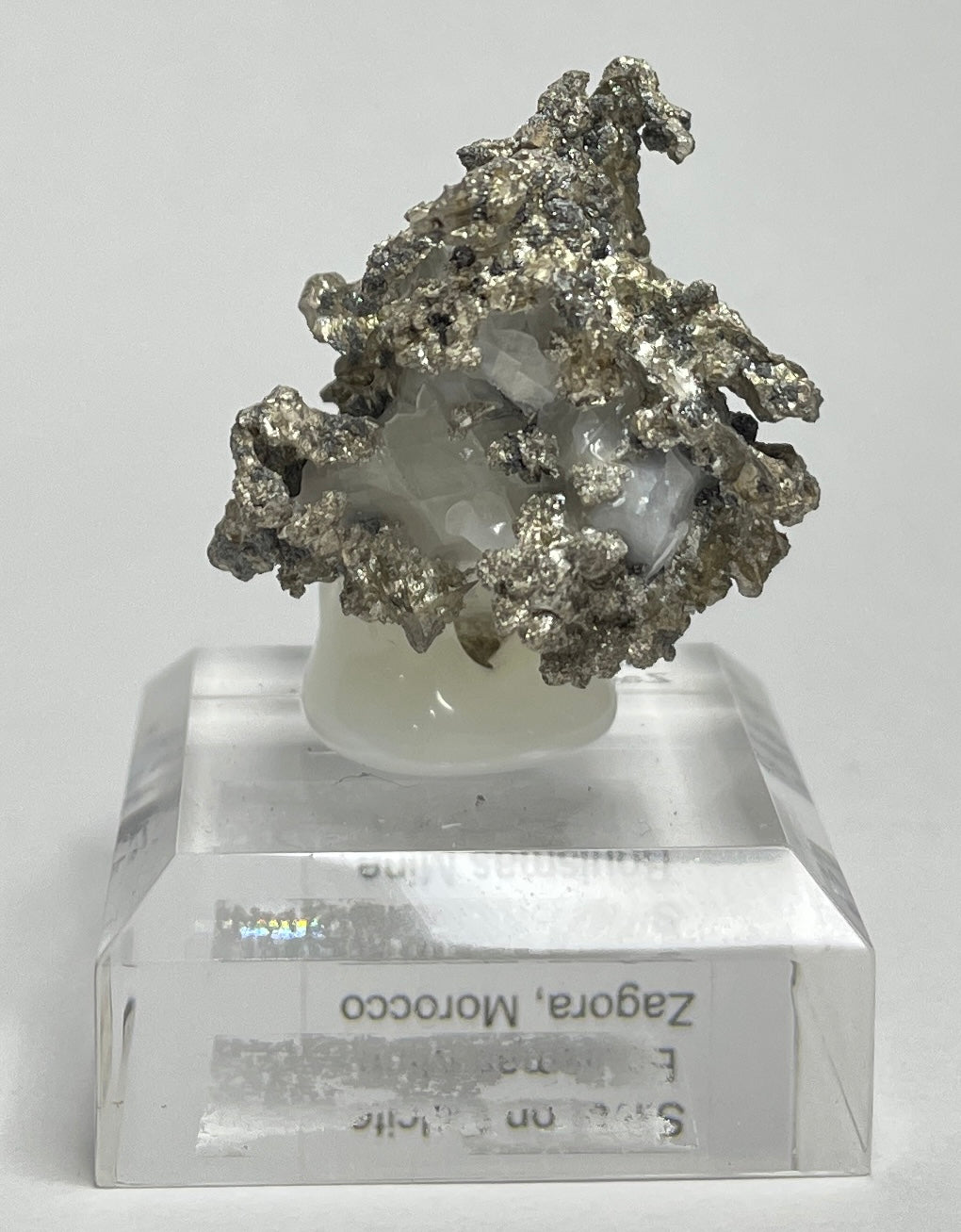 SILVER ON CALCITE, Morocco ISI015