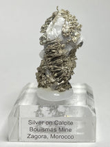 SILVER ON CALCITE, Morocco ISI016