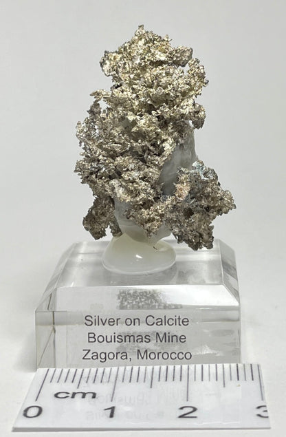 SILVER ON CALCITE, Morocco ISI017