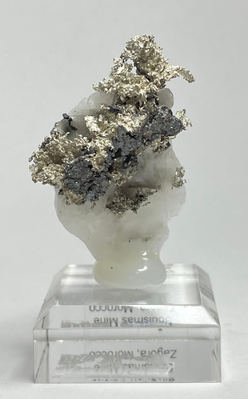 SILVER ON CALCITE, Morocco ISI018