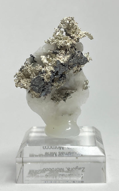 SILVER ON CALCITE, Morocco ISI018