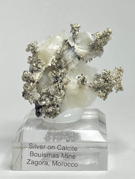 SILVER ON CALCITE, Morocco ISI020