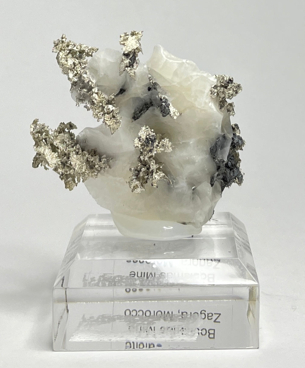 SILVER ON CALCITE, Morocco ISI020