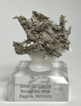 SILVER ON CALCITE, Morocco ISI021
