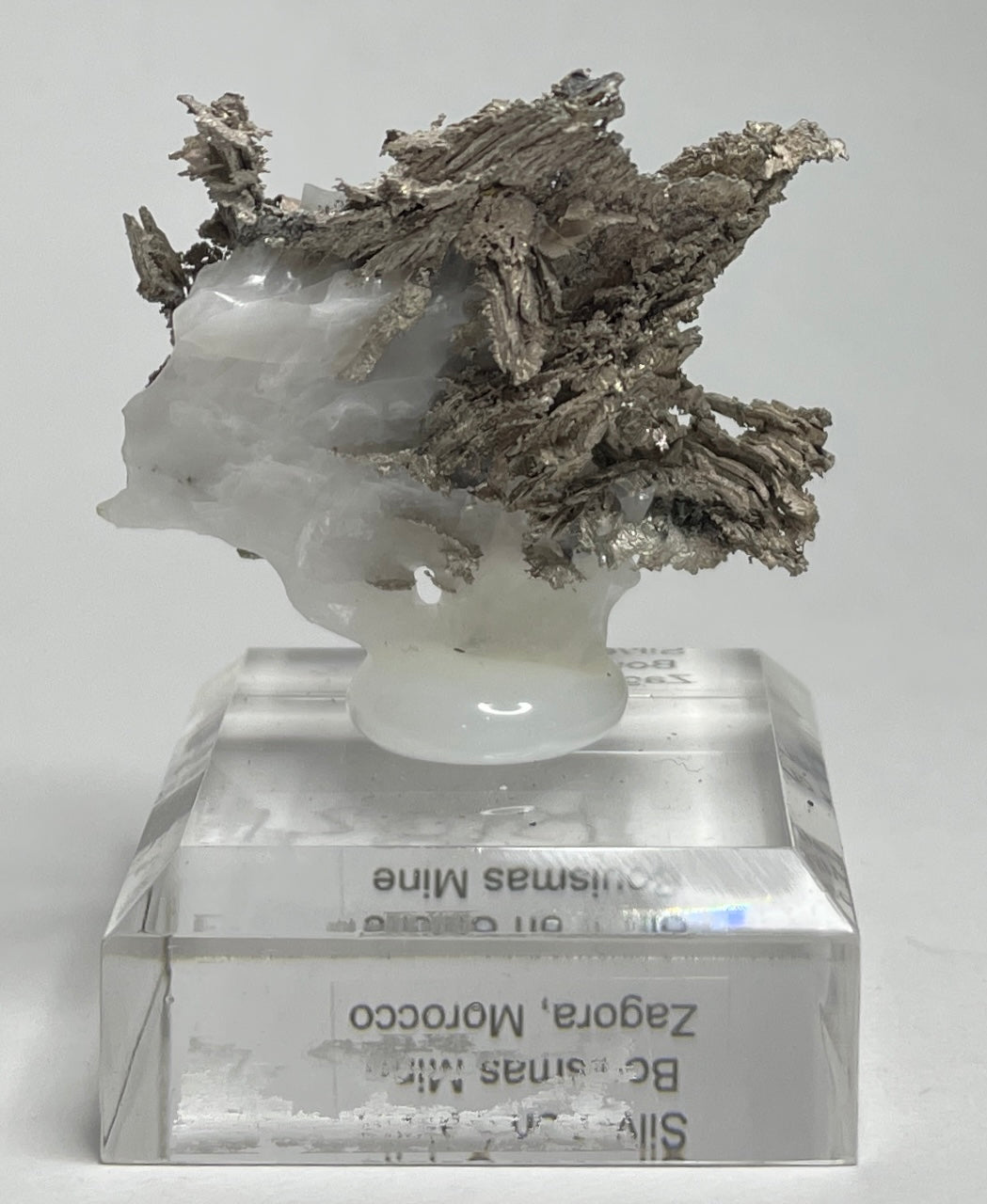 SILVER ON CALCITE, Morocco ISI021