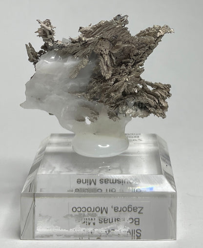 SILVER ON CALCITE, Morocco ISI021