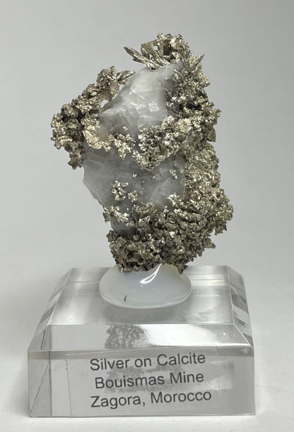 SILVER ON CALCITE, Morocco ISI022