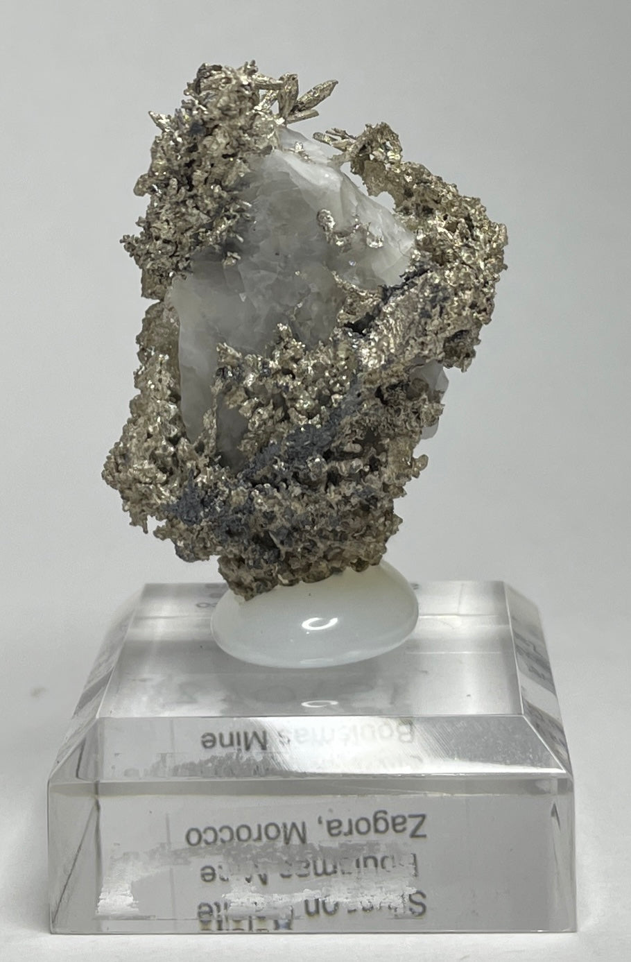 SILVER ON CALCITE, Morocco ISI022