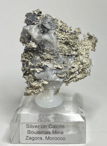 SILVER ON CALCITE, Morocco ISI023