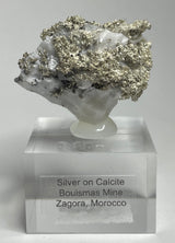 SILVER ON CALCITE, Morocco ISI024