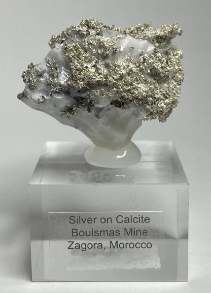 SILVER ON CALCITE, Morocco ISI024