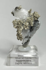 SILVER ON CALCITE, Morocco ISI025