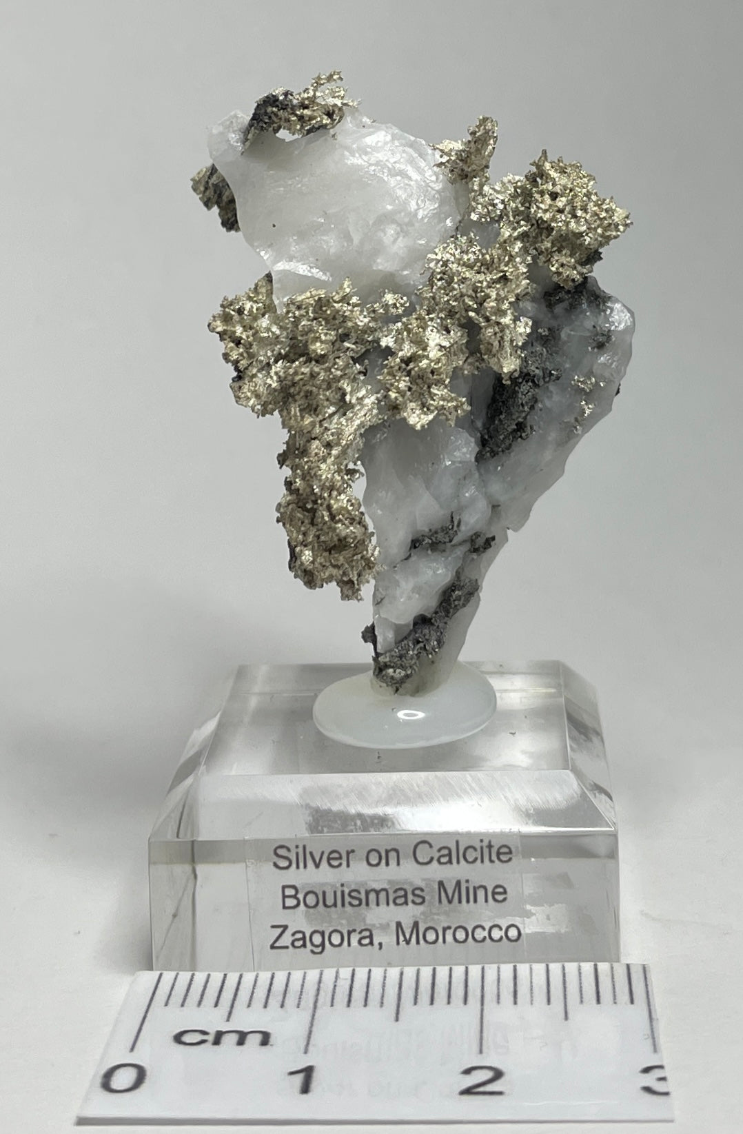 SILVER ON CALCITE, Morocco ISI025