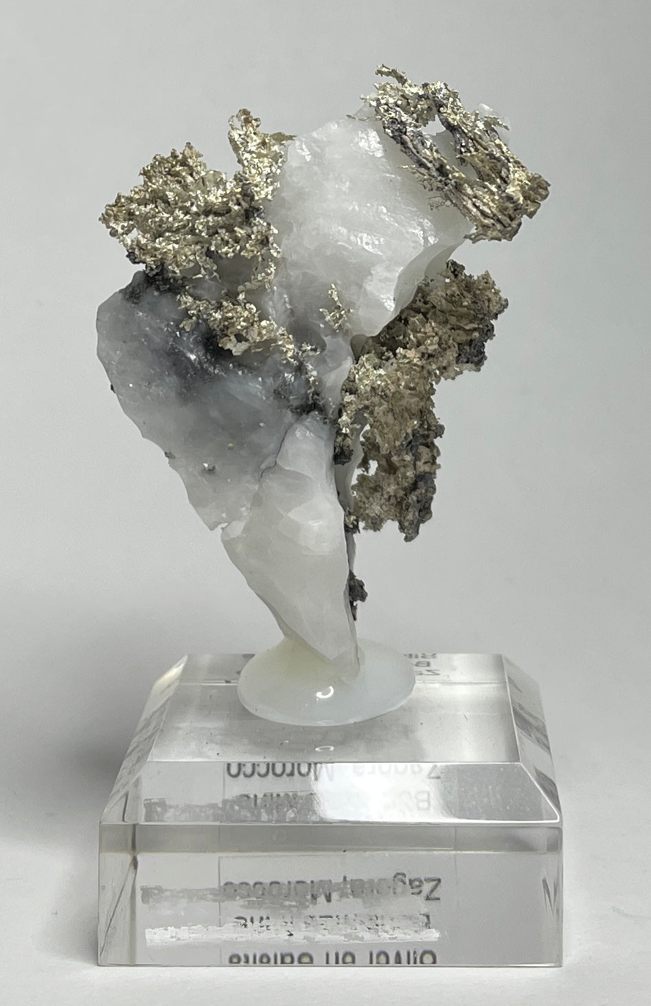 SILVER ON CALCITE, Morocco ISI025