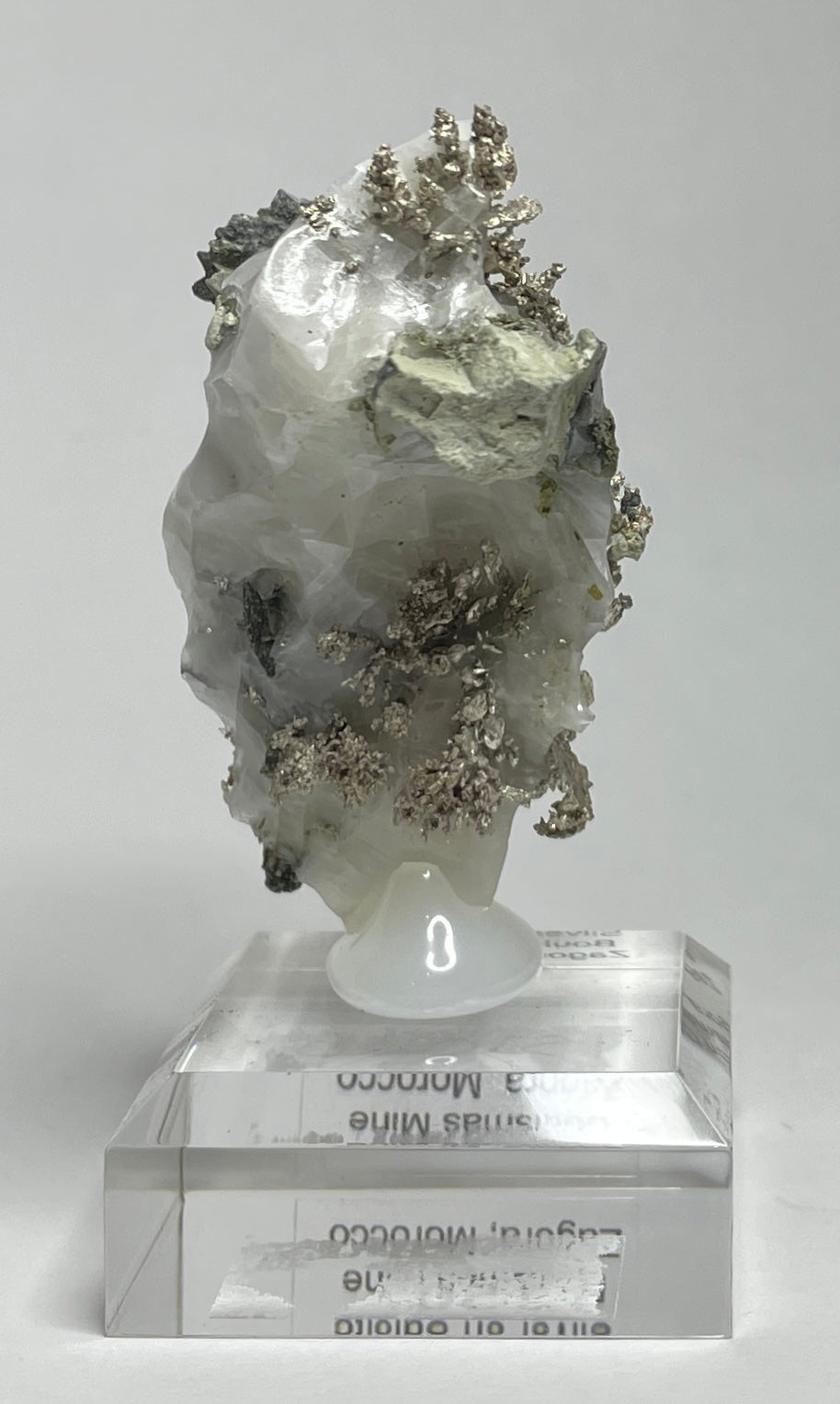 SILVER ON CALCITE, Morocco ISI026