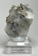 SILVER ON CALCITE, Morocco ISI027