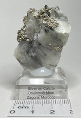 SILVER ON CALCITE, Morocco ISI027