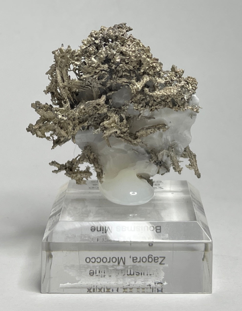 SILVER ON CALCITE, Morocco ISI028