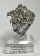 SILVER ON CALCITE, Morocco ISI029
