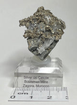 SILVER ON CALCITE, Morocco ISI029