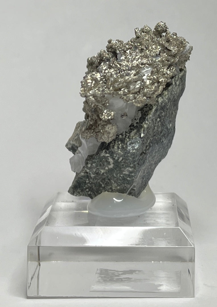 SILVER ON CALCITE, Morocco ISI029