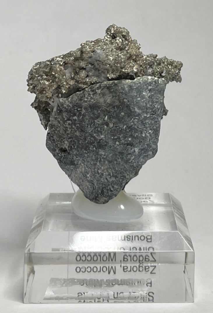 SILVER ON CALCITE, Morocco ISI029