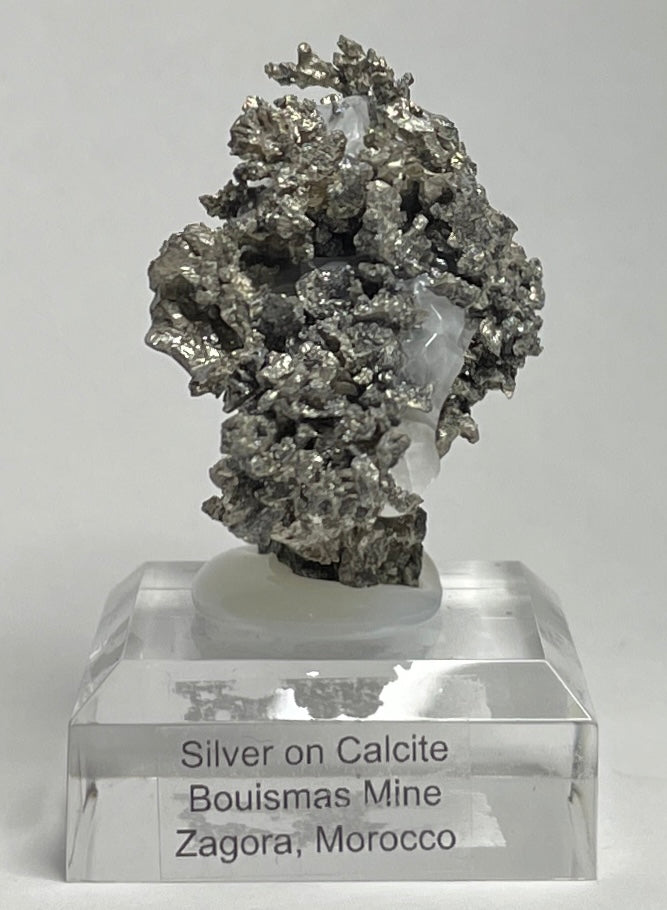 SILVER ON CALCITE, Morocco ISI031