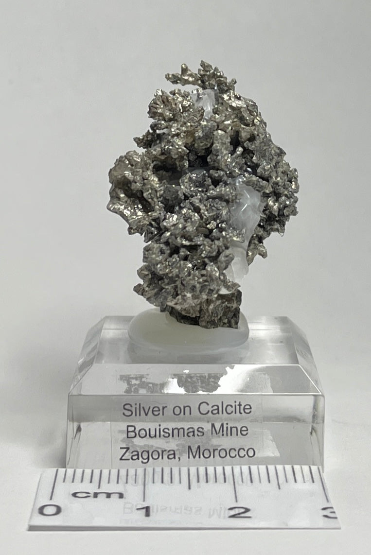 SILVER ON CALCITE, Morocco ISI031