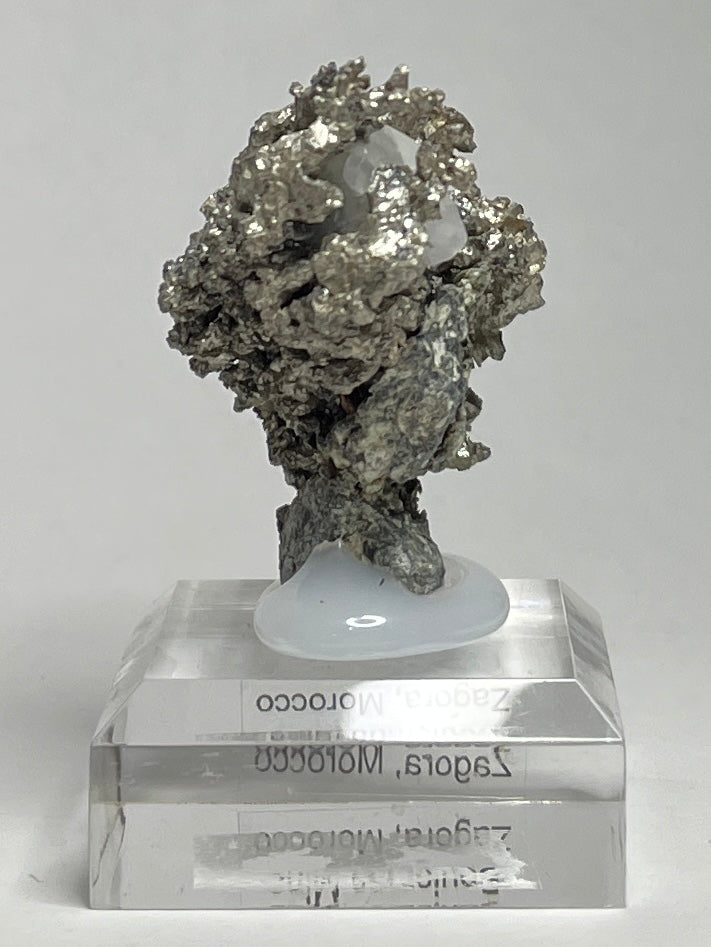 SILVER ON CALCITE, Morocco ISI031