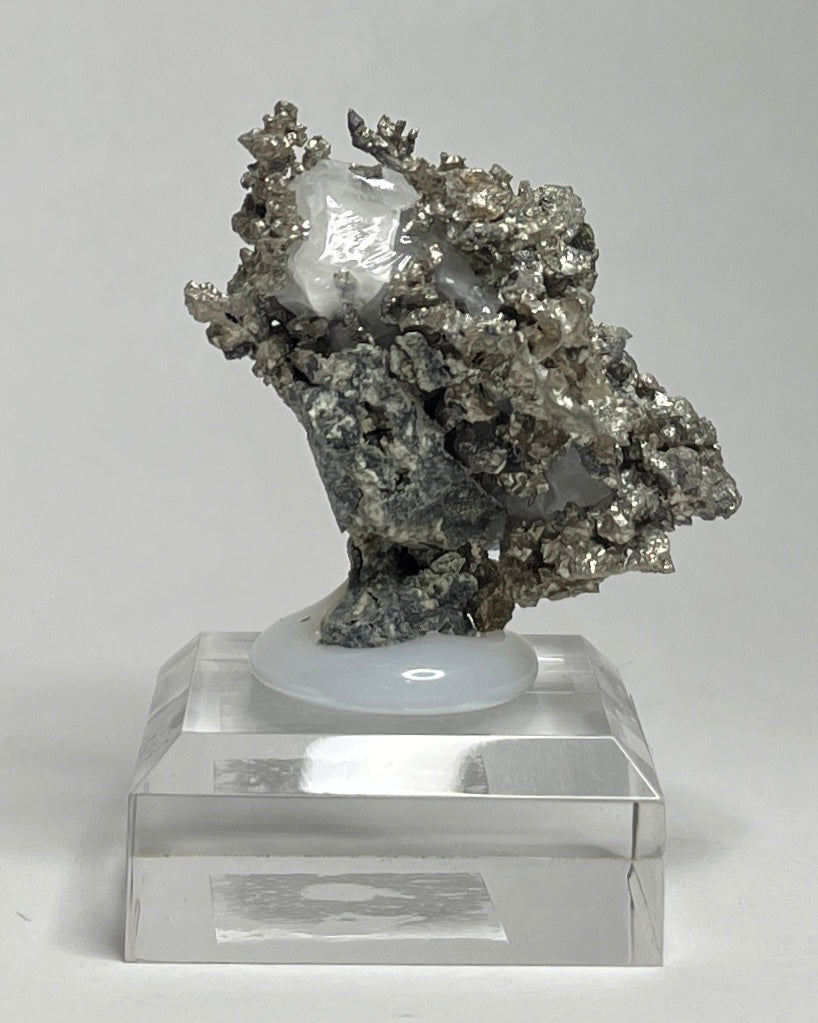 SILVER ON CALCITE, Morocco ISI031
