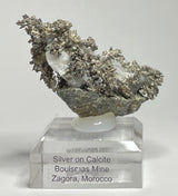 SILVER ON CALCITE, Morocco ISI032