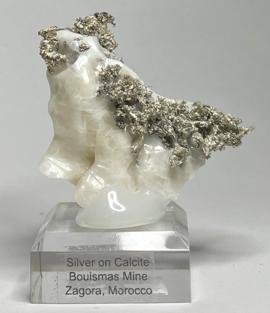 SILVER ON CALCITE, Morocco ISI034