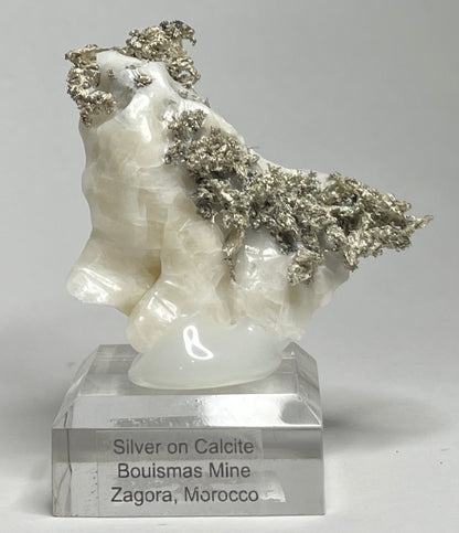 SILVER ON CALCITE, Morocco ISI034