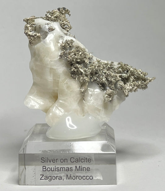 SILVER ON CALCITE, Morocco ISI034
