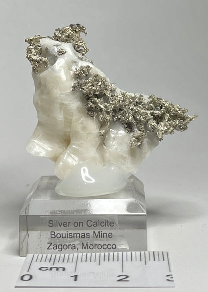 SILVER ON CALCITE, Morocco ISI034