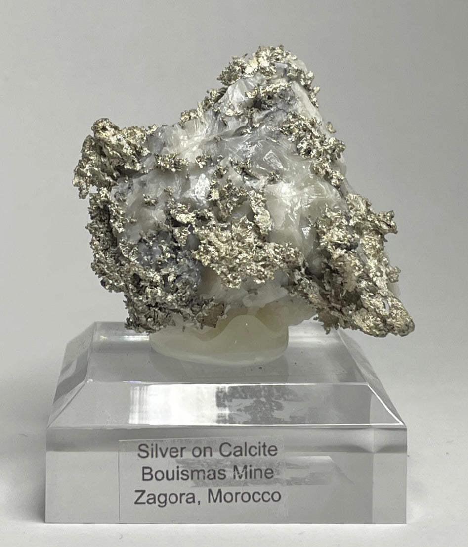 SILVER ON CALCITE, Morocco ISI035